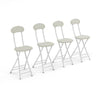 Breakfast Bar Table & 2/4 Folding Stool Chairs Set Kitchen Dining Room Furniture