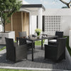 Outdoor Rattan Garden Table Chairs Patio Furniture Bistro Set Dining Table Party
