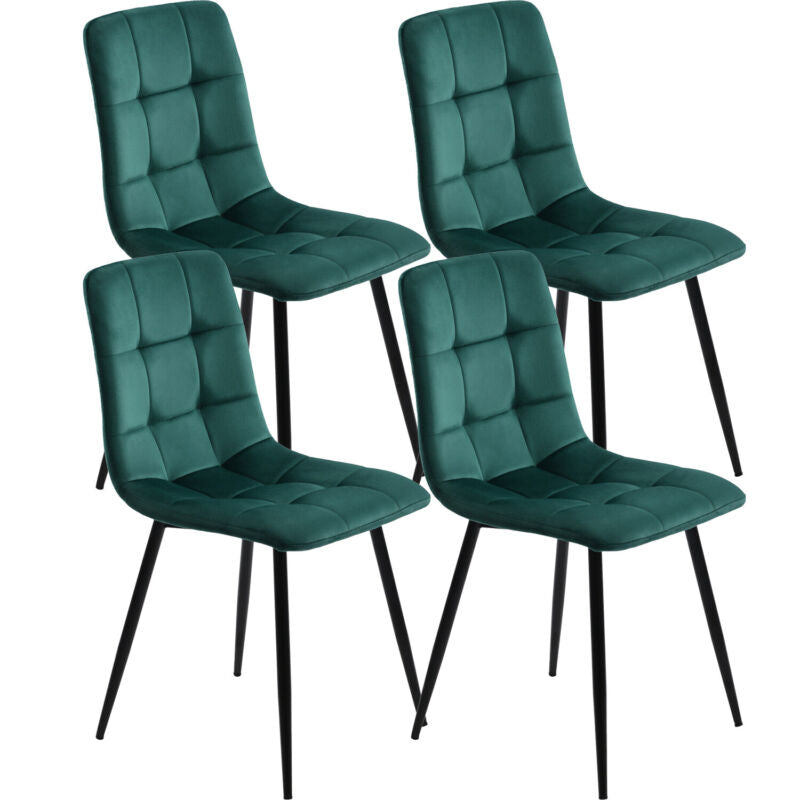 Dining Table and 4 Chairs Metal legs Modern Home Dining Room Kitchen Furniture