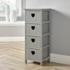 Wooden Drawer Chest Storage Unit Bedroom Organiser Bedside Love Hearts