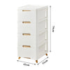 Plastic Tower Cabinet Organizer 3/4/5 Drawers Living Room Bedroom Storage Unit