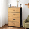 3/4/6 Drawers Chest of Drawers Bedroom Storage Cabinet Fabric Organizer Unit Oak