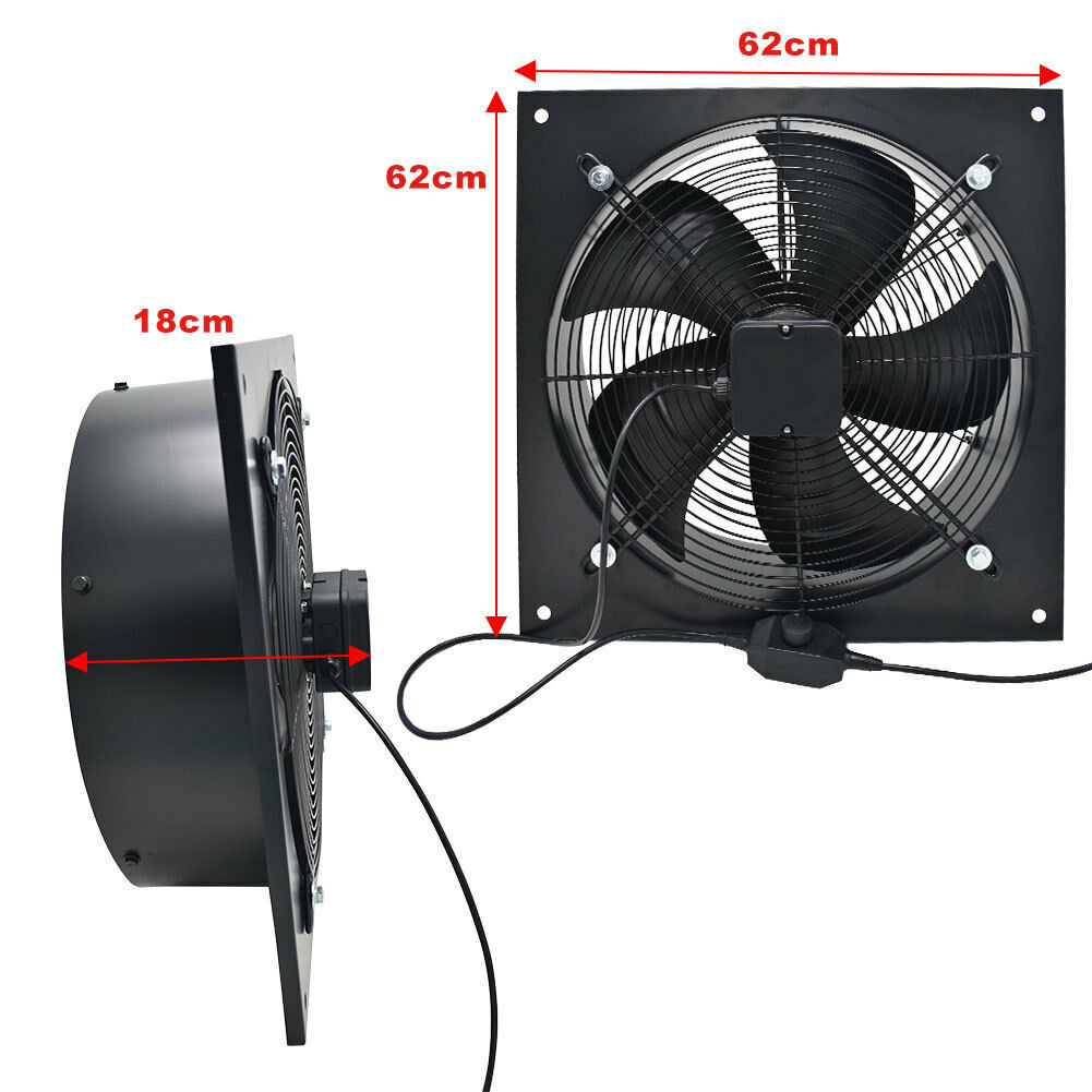 Commercial Cased Axial Extractor Canopy Industrial Duct Fan Kitchen Restaurant