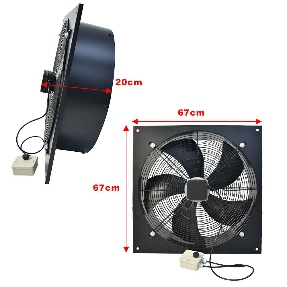 Commercial Cased Axial Extractor Canopy Industrial Duct Fan Kitchen Restaurant