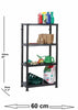 PLASTIC SHELVING SHELVE SHELF RACKING RACK ORGANISER HEAVY DUTY 3, 4, 5 TIER