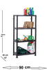 PLASTIC SHELVING SHELVE SHELF RACKING RACK ORGANISER HEAVY DUTY 3, 4, 5 TIER