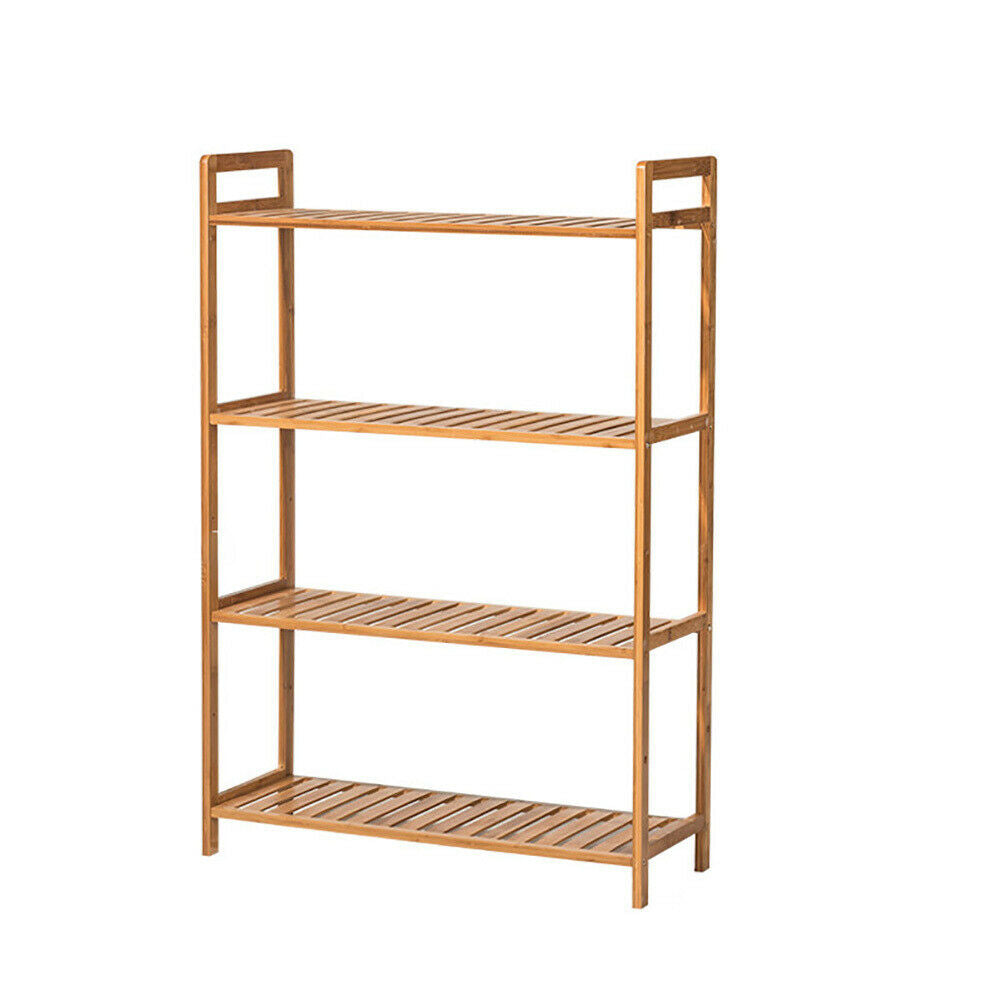 3/4/5 Tier Bookcase Shelving Unit Wood Bookshelf Free Standing Storage Display