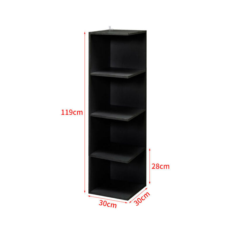 Floor Standing Cube Bookshelf Display Cabinet Stand Holder Storage Racks Unit UK