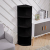 Semicircle Corner Shelf Wooden Bookcase Display Bookshelf Storage Rack Shelves