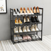 EHC Multi-Functional Stackable Metal Mesh Shoe Rack Storage Organiser, Grey