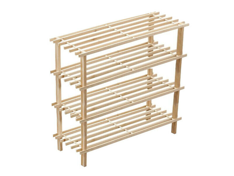 36 PAIR HANGING OVER THE DOOR SHOE RACK 2,3,4 TIER SLATTED WOODEN SHOE RACK UNIT