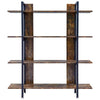 3/4/5 Tier Industrial Shelving Unit Display Stand Book Shelf Wooden Rack Storage