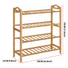 3/4/5 Tier Bamboo Shoe Rack Organiser Wooden Storage Shelves Stand Shelf Unit UK