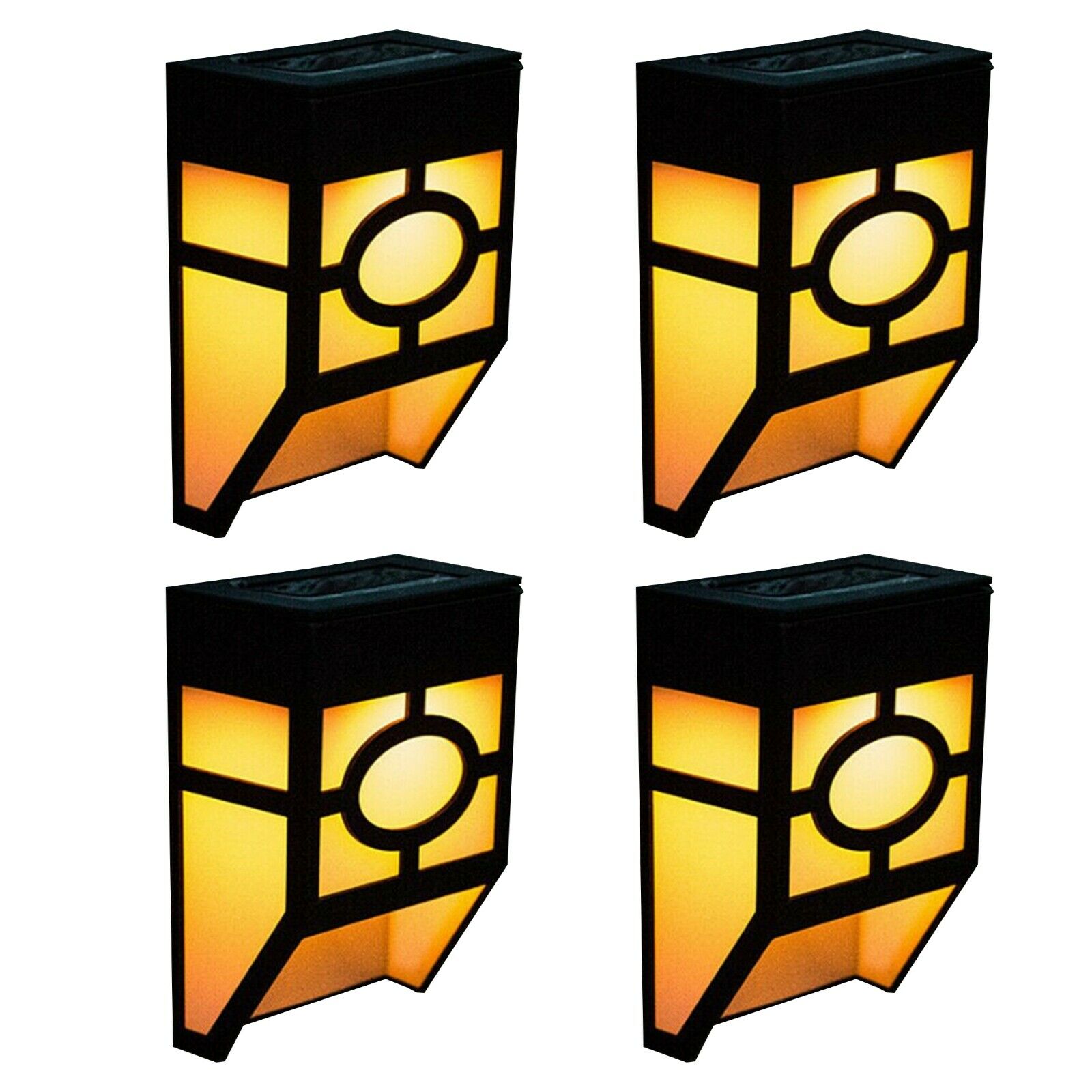 8X Super Bright LED Solar Powered Wall Lights Door Fence Outdoor Garden Lighting