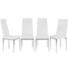 Gloss Kitchen Dining Table and 4 or 2 Seater Padded Faux Leather Chairs Set Home