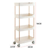 2/3/4 Tiers Slim Kitchen Utility Cart Storage Trolley Bathroom Shelves Organiser