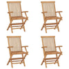 Folding Garden Chairs Foldable Chairs Dining Chairs Solid Wood Teak vidaXL