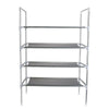 3,4 & 5 Self Shoe Rack Shoes Storage Organiser Stand Holder 12-18 Pairs Grey