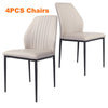 Dining Table Set Scratch-proof Slate Table and Set of 4 / 6 Chairs Kitchen Room