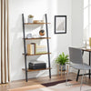 4 / 5 Tier Bookcase Ladder Shelf Unit Wall Rack Shelf Storage Shelving Bookshelf