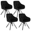 1/2/4/6 Velvet Swivel Dining Chairs Padded Seat Accent home & restaurants