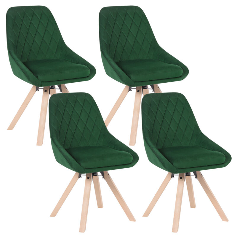 WOLTU Set of 1/2/4/6 Dining Chairs Swivel Chairs Wooden Home Office Commercial