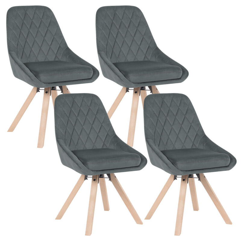WOLTU Set of 1/2/4/6 Dining Chairs Swivel Chairs Wooden Home Office Commercial