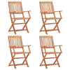 Garden Furniture Set Ding Table Chairs Solid Wood Folding Outdoor Table Chairs