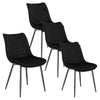 2/4x Dining Chairs with Velvet Padded Seat Kitchen Living Room Lounge Armchairs