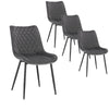 2/4x Dining Chairs with Velvet Padded Seat Kitchen Living Room Lounge Armchairs