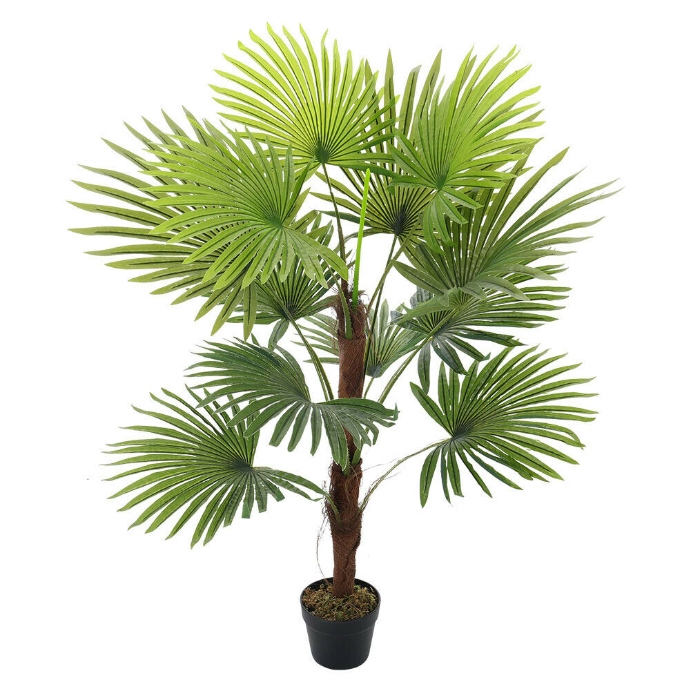 Artificial Palm Tree Potted Plant Indoor Outdoor Garden Home Office Green Plants