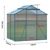 Heavy Duty Aluminium Frame Walk-In Greenhouse Polycarbonate Panel Plant House