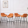 1/2/4X Bar Stools Breakfast Velvet Padded Bar Chairs Seat Kitchen Pub Stool UK
