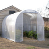 Walk-in Poly Tunnel Green House Galvanized Frame Outdoor Garden Planting Shed XL