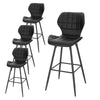 1/2/4/6x Breakfast Bar Stool w/ Backrest Footrest High Counter Stool Kitchen Pub