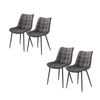 2/4/6x Dining Chairs Living Room Chairs w/ Backrest Velvet Padded Seat Cafe Pub