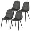 2/4/6x Velvet Dining Chairs with Backrest Upholstered Kitchen Chairs Restaurant