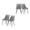 2/4/6x Dining Chairs Living Room Chairs w/ Backrest Velvet Padded Seat Cafe Pub