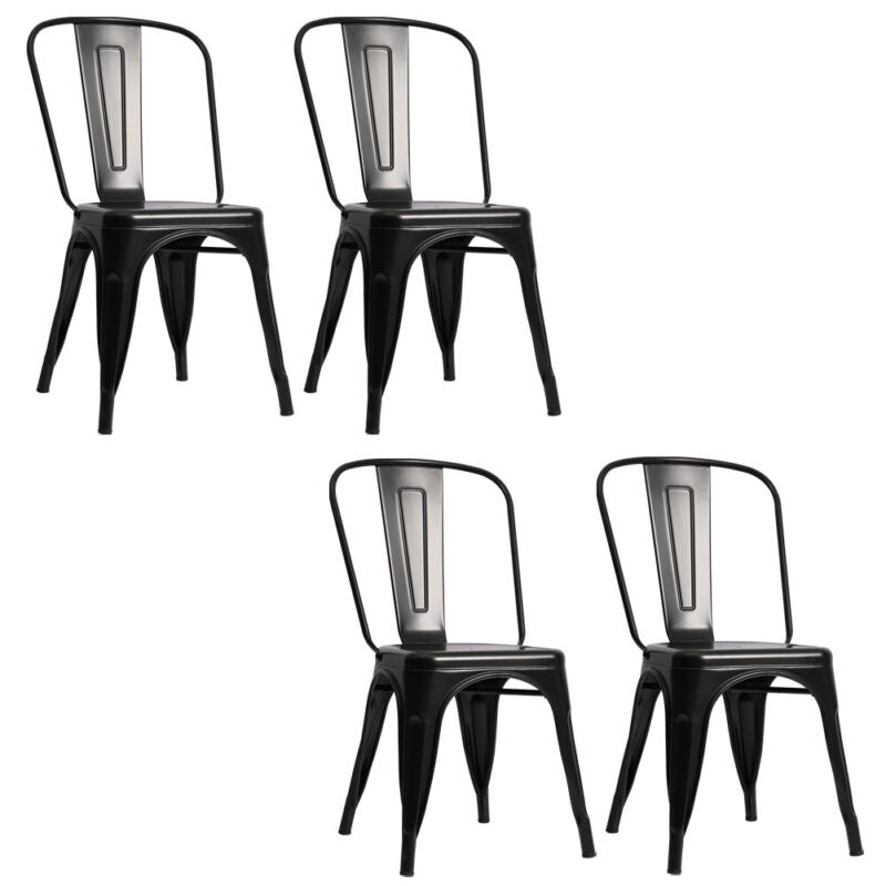 Tolix Metal Barstool Table Set Wooden Seat 2/4pcs Chairs Retro Bistro Restaurant