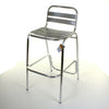 Aluminium Chrome Bistro Table Square Round Stacking Chair Cafe Outdoor Furniture