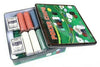 Poker Blackjack Texas Hold em Complete Casino Game Set Cards Chips Mat 300 500
