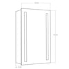 LED Bathroom Illuminated Mirror Lighted Cabinet Demister Sensor Shaver Touch UK