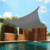 Sun Shade Sail Garden Patio Sunscreen Awning Canopy Shade 98% UV Block Grey