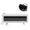 LED 40/50/60/70Inch Mounted Electric Fireplace Wall/Standing Fire Stove W/Remote