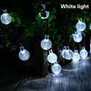 100-20LED SOLAR POWERED RETRO BULB STRING LIGHT GARDEN OUTDOOR FAIRY SUMMER LAMP