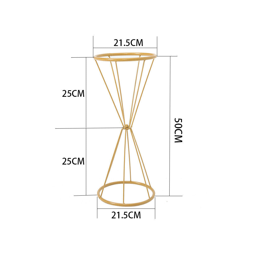 50-100cm Metal Flower Rack Column Vase Stand Display Plinths Wedding Centrepiece