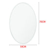 Bathroom Mirror Wall Mounted Oval Frameless Bevelled Edge Glass Dressing Mirrors