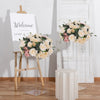 Artificial Rose Hydrangea Flowers Bouquet Leaves Balls Wedding Home Garden Decor