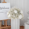 Artificial Rose Hydrangea Flowers Bouquet Leaves Balls Wedding Home Garden Decor