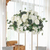 Artificial Rose Hydrangea Flowers Bouquet Leaves Balls Wedding Home Garden Decor